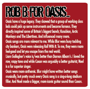 Rob B for Oasis