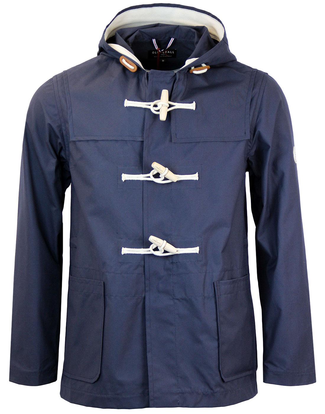 GLOVERALL Retro Mod Lightweight Showerproof Cotton Duffle Coat