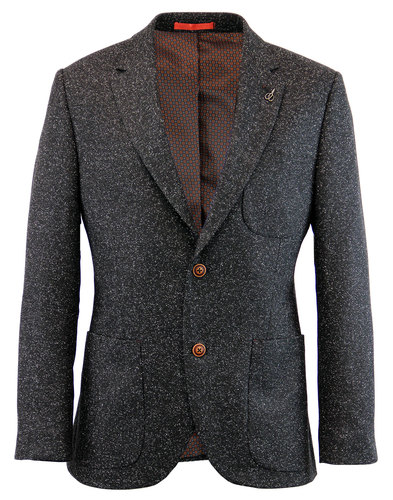 GIBSON LONDON Mod 2 Button Donegal Suit Jacket (C)