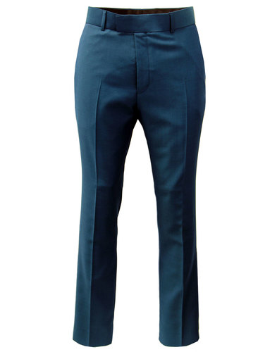 GIBSON LONDON Mod Hopsack Tonic Slim Suit Trousers