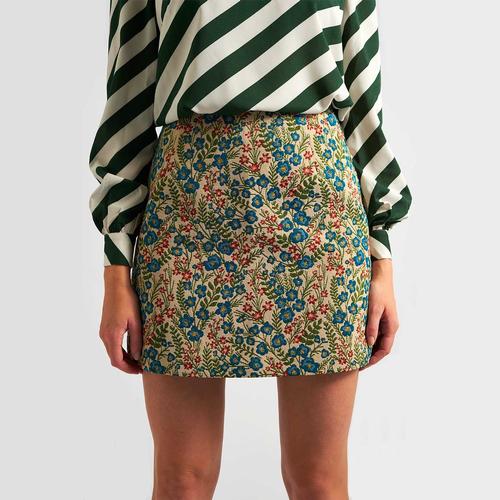 Aubin Aubusson Louche Floral Jacquard Mini Skirt G