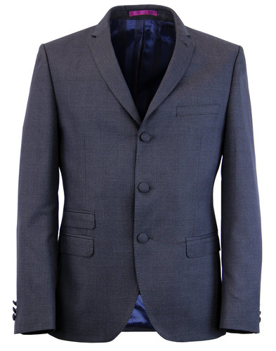 MADCAP ENGLAND 60s Mod Check 3 Button Suit Jacket