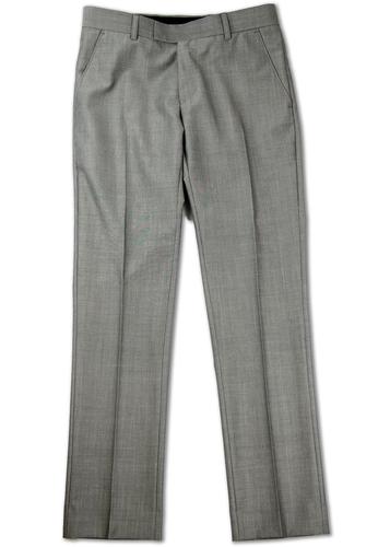 MADCAP ENGLAND Mod Silver Mohair Tonic Trousers