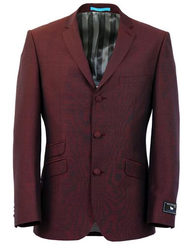 Retro 60s Mod Mohair Blend 3 Button Suit Jacket B