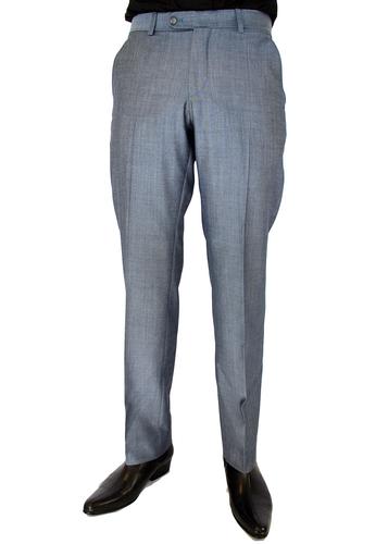 Retro 60s Mod Mohair Blend Slim Suit Trousers (LB)