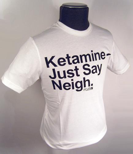 Ketamine T Shirt. FLY53 MENS T-SHIRT (White)