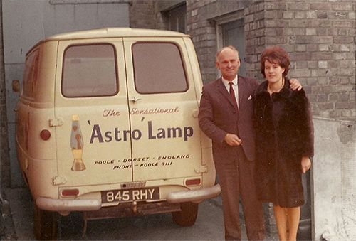 Mathmos Lava Lamps Founder Edward Craven Walker and his wife, Christine.