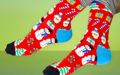 Happy Socks for Men: Monty Python, Beatles, Christmas Socks