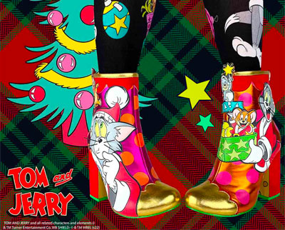 Irregular Choice Christmas Shoes, Tom & Jerry Limited Editions