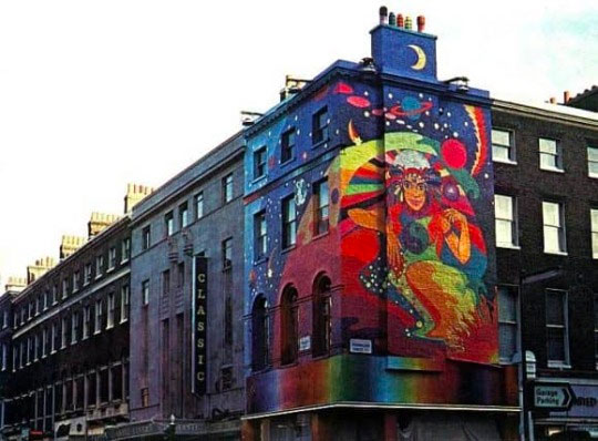 Apple Boutique psychedelic wall mural by The Fool