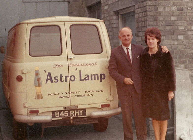 Vintage photo of Mathmos founders Edward Craven Walker