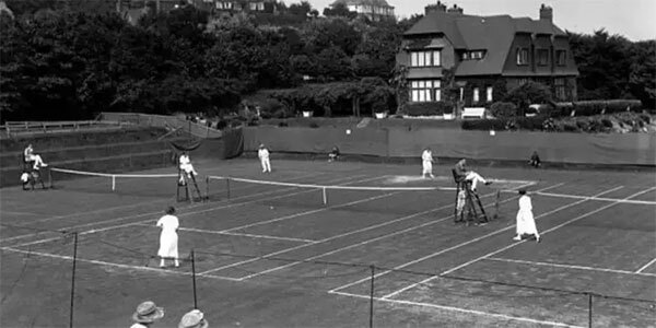 Archive photo of Scarborough Tennis Courts in 1922