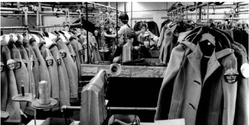 Inside the Gloverall Factory