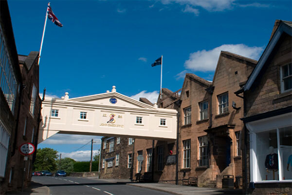 Colour photo of the modern day John Smedley factory