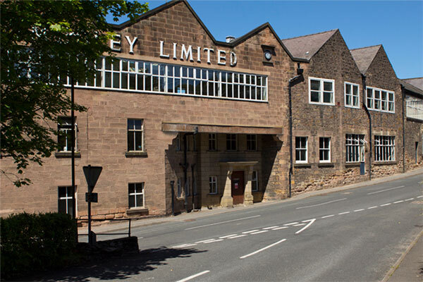Colour photo of the modern day John Smedley factory