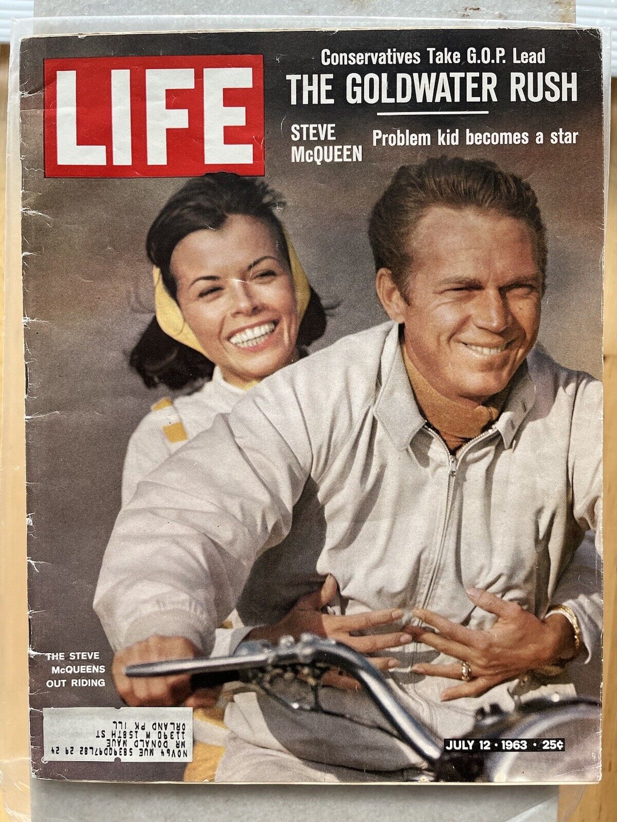 Steve McQueen in a Baracuta G9 on Life Magazine 1963