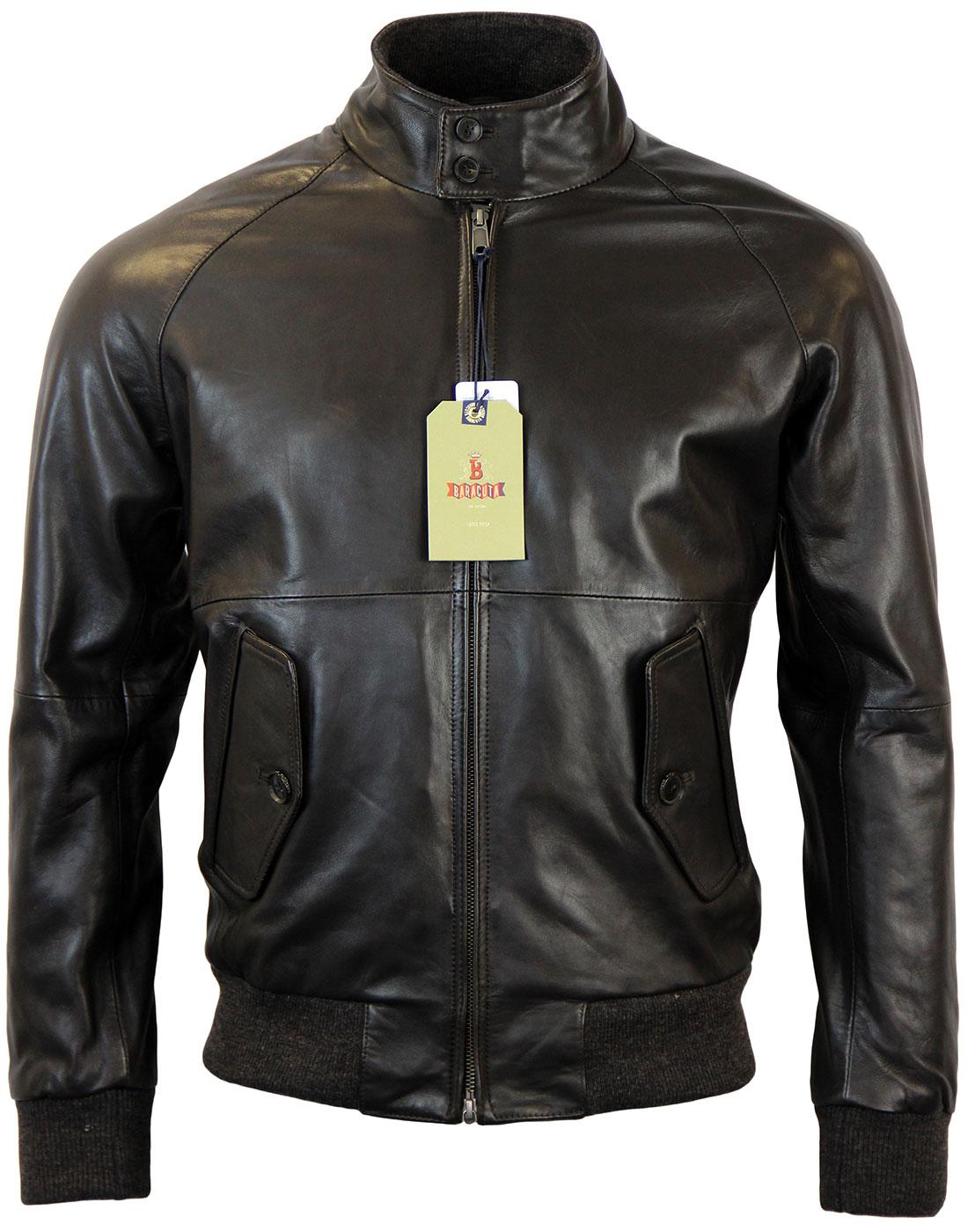 Baracuta G9 Original Harrington Leather in Dark Brown