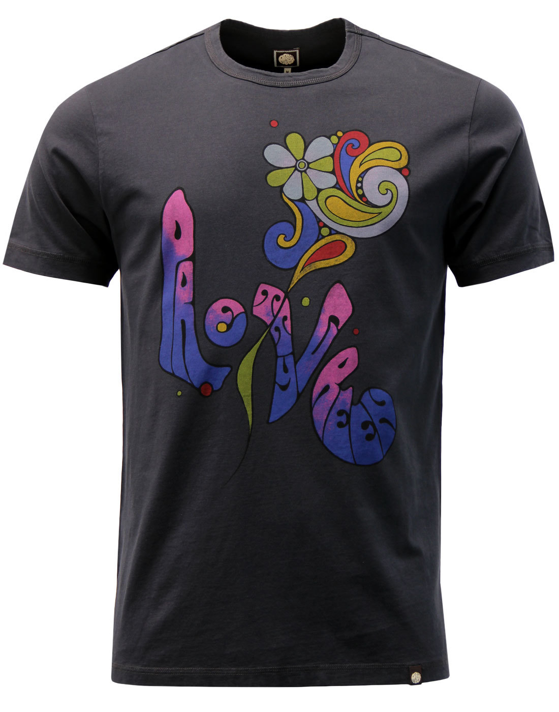 PRETTY GREEN PG Love Retro 60s Psychedelic Poster Print T-Shirt