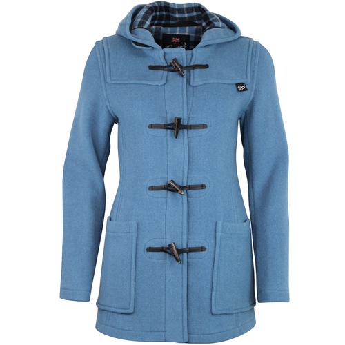 Gloverall Womens Slim Fit Duffle Coat in Blue