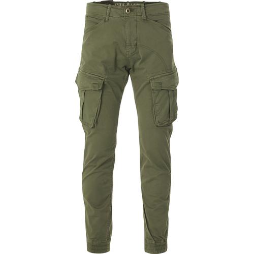 ALPHA INDUSTRIES Retro Tapered Fit Cargo Pants Dark Olive