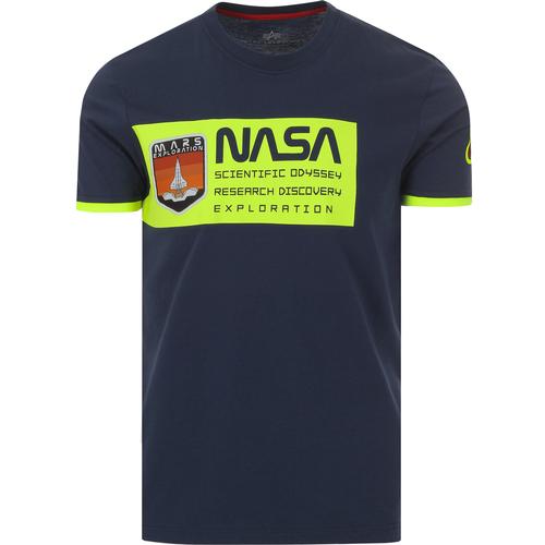 ALPHA INDUSTRIES Mars Scientific Odyssey Logo T-ShirtRed 