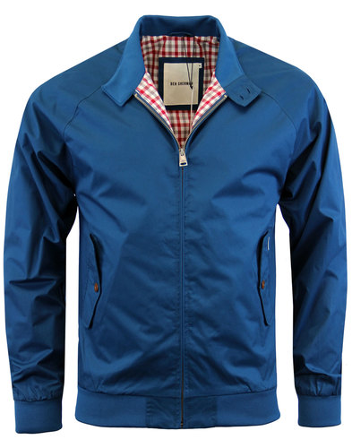 BEN SHERMAN Mod Retro Sixtes Harrington Jacket in Canal Blue