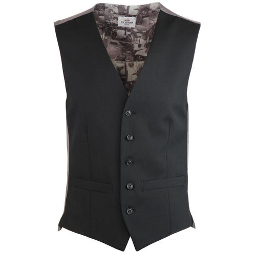 BEN SHERMAN Tailoring Mod Tonic Waistcoat (Black)