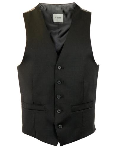 BEN SHERMAN Tailoring Mod Slim Black Waistcoat