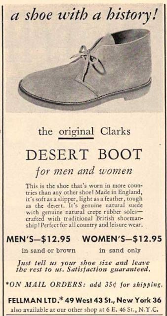 Vintage Clarks Desert Boots Advert