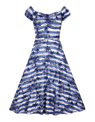COLLECTIF Dolores Retro 50s Vintage Doll Dress in Mahiki Print
