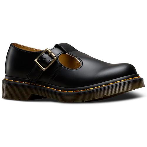 Dr Martens Polley Retro 60s Mod Mary Jane T-Bar Shoes in Black