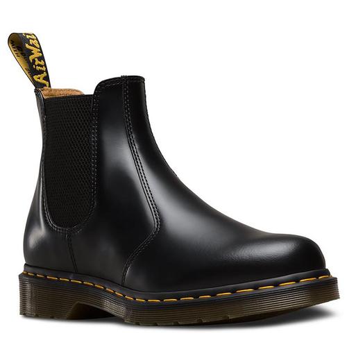DR MARTENS 2976 Smooth Leather Mod Chelsea Boots Black