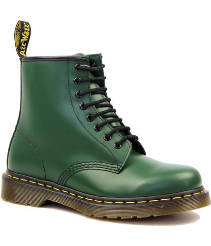 Dr Martens 1460 Retro 60's Classic Smooth Green Leather Boots