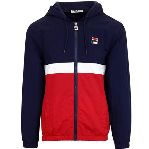 Fila Vintage Tate Shell Jacket in Navy/Red