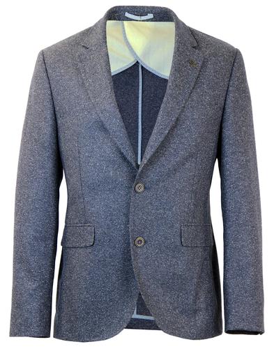 GIBSON LONDON 2 Button Donegal Suit Jacket BLUE