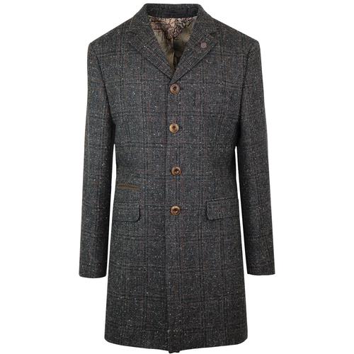 GIBSON LONDON Winnie Glen Check 3/4 Length Dress Coat