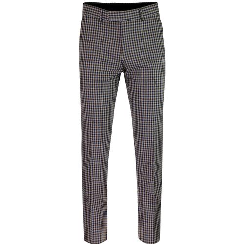 Radisson GIBSON LONDON 60s Mod Check Suit Trousers