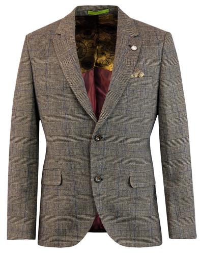 Towergate GIBSON LONDON Mod PoW Check Suit Jacket
