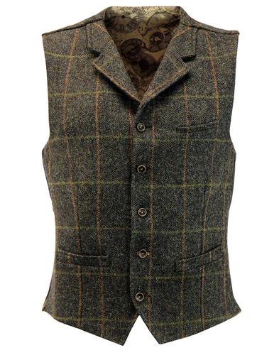 Tyburn GIBSON LONDON Herringbone Check Waistcoat