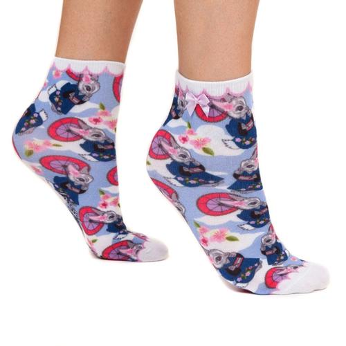 Blossom Bunny IRREGULAR CHOICE Bunny Ankle Socks