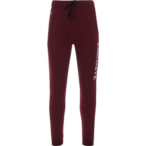 LACOSTE Retro Loungewear Logo Pants in Deep Red