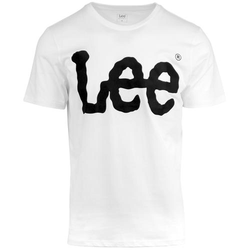 LEE Men's Retro 90s Oversized 'Wobbly Lee' Logo T-shirt
