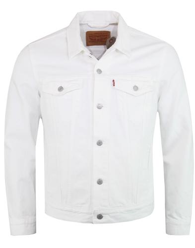 white denim trucker jacket