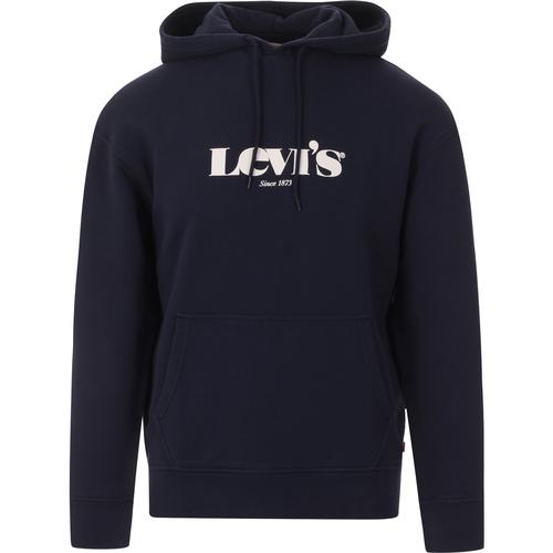 LEVI'S T2 Relaxed Modern Vintage Logo Hoodie in Dress Blues