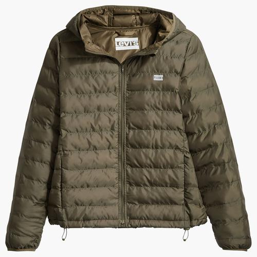 LEVI'S WOMENS Pandora Retro Packable Puffer Jacket in Olive