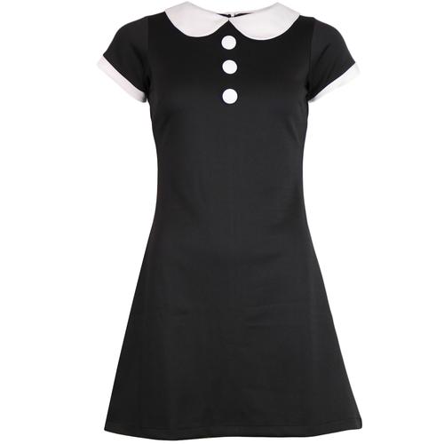 MADCAP ENGLAND Dollierocker Jersey 60s Mod Dress in Black