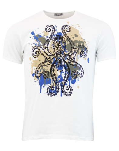 MADCAP ENGLAND Octopus Garden Retro Psychedelic Crew Neck T-shirt