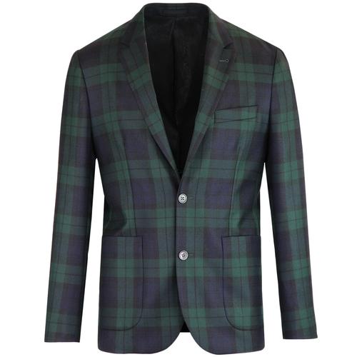 PRETTY GREEN Black Label 60s Mod Check Suit Jacket