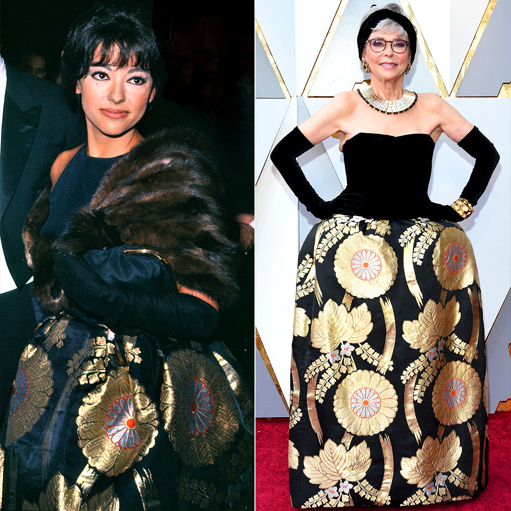 Rita Moreno wears the same Oscar Dress in 1962 and 2018