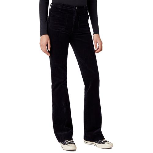 WRANGLER Retro Seventies Corduroy Flared Jeans in Black
